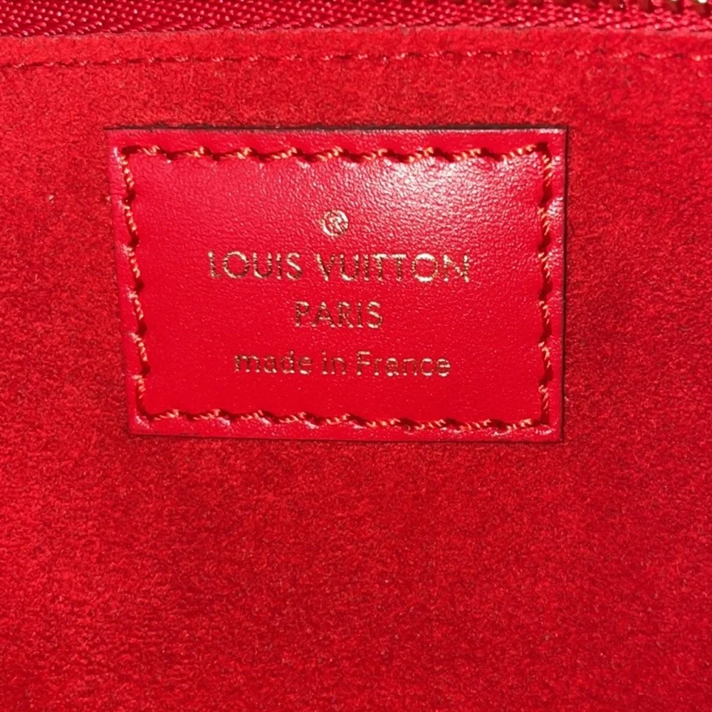 New Louis Vuitton Limited Edition Damier Denim Mono Patchwork Elizabeth Pouch